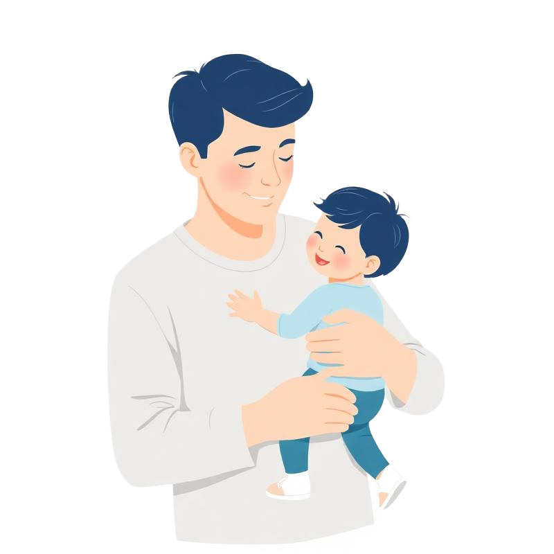 Padre con hijo